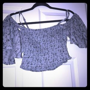 Off the shoulder top with flare arm